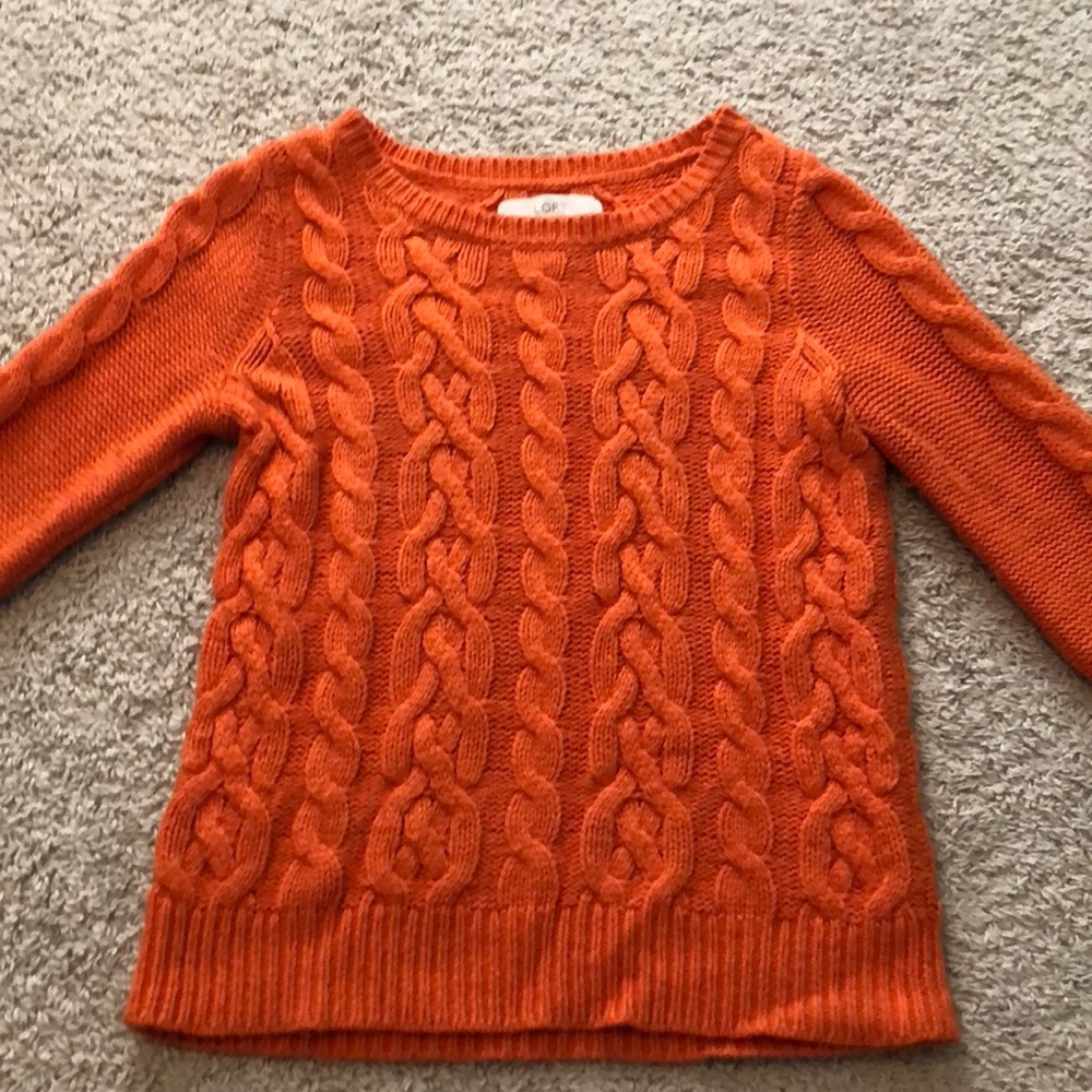XS orange sweater from LOFT